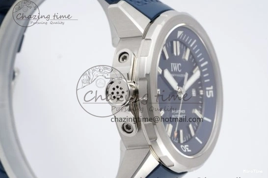 MIROTIME 0501 WellDesigned Aquatimer Automatic SS RSF 1:1 Best Edition Blue Dial on Blue Rubber Strap A 7057